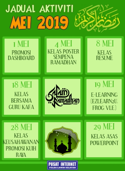 JADUAL MEI 2019