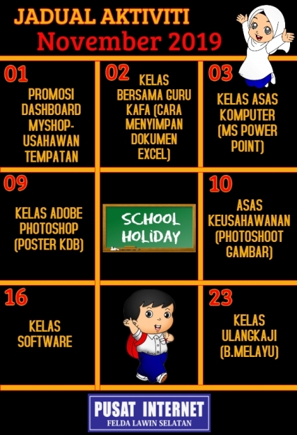 Jadual November 2019